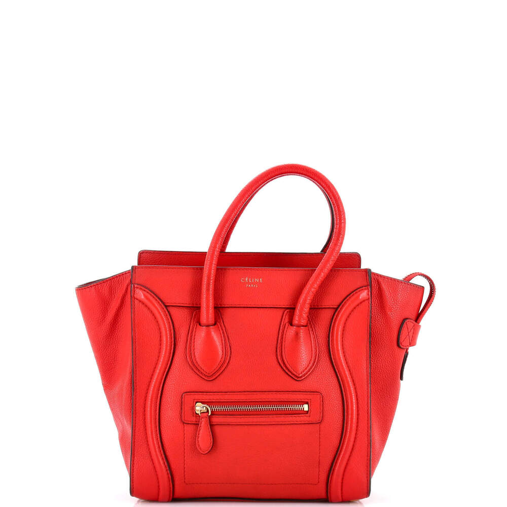 Celine Micro Luggage Bag Grainy Leather
